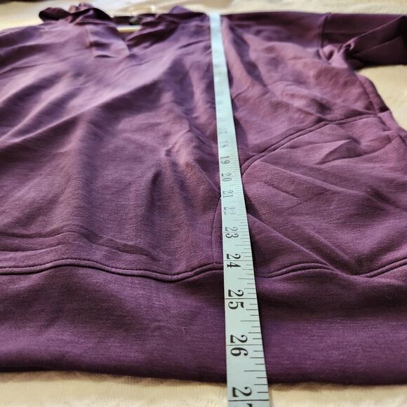 Gaiam Hoodie Sweatshirt For Women Size XXL Purple Vneck Pockets B1 - Picture 11 of 15
